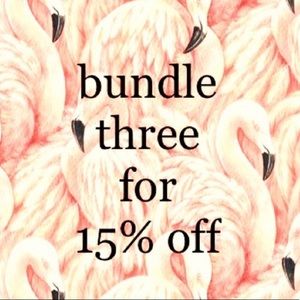 all items bundle three for 15%